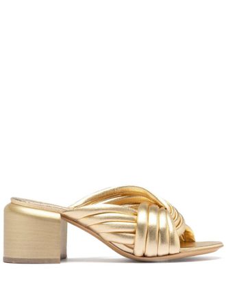 Officine Creative 50mm Ethel sandals - women - Calf Leather/Calf Leather/Calf Leather/Rubber - 41 - Gold