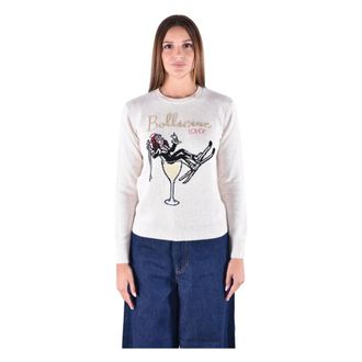 MC2 Saint Barth Maglione girocollo New Queen - - Knitwear - Donna - Beige - M