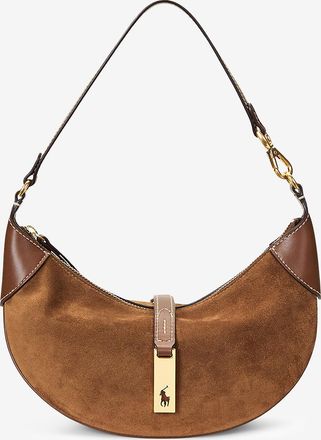 Polo Ralph Lauren Schultertasche aus Wild- und Glattleder Polo ID Mini