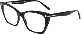 Tom Ford Glasses, unisex, Black, Size: 54 MM Glasses