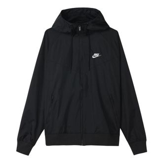 Nike Outdoor Sports Zipper Windproof Casual Jacket Black AR2192-010