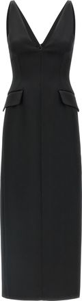 Sportmax Black Acetate Long Womens Skirt