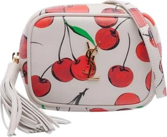Saint Laurent Pre-owned Cross Body Bags, female, White, Size: ONE SIZE Pre-owned The Lou crossbody bag
