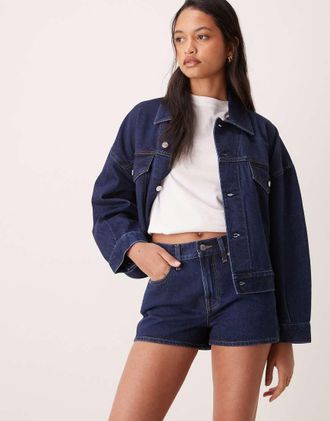 Calvin Klein Jeans Archive - Pantaloncini di jeans corti lavaggio blu scuro