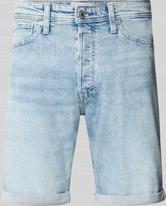 Jack & Jones Jack & Jones Regular Fit Jeansshorts mit Umschlag Modell RICK in Hellblau, Gr&ouml;&szlig;e XXL