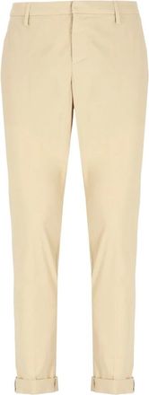 Dondup Broeken, Heren, Beige, W35, Katoen, Beige katoenen broek met zakken
