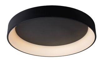Lucide TALOWE Dimmable Stylish Indoor Decorative LED Flush Ceiling Light in Black