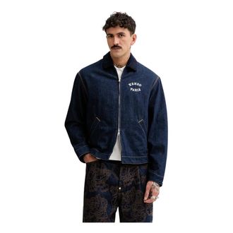 Kenzo Jassen, Heren, Blauw, M, Denim, Denim Jassen