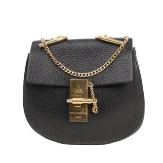 Chlo&eacute; Pre-owned Cross Body Bags, female, Black, Size: ONE SIZE Pre-owned Drew Mini Crossbody
