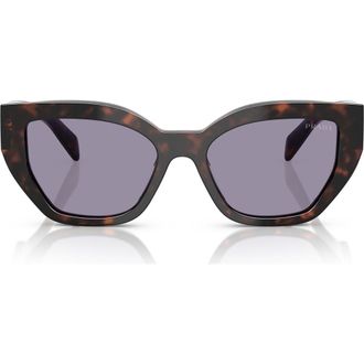 Prada 53mm Butterfly Sunglasses in Grey at Nordstrom