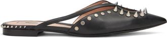 Moschino Schoenen, Dames, Zwart, 36 EU, Leer, Mule met studs