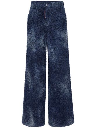 Dsquared2 Pantaloni a gamba ampia - Blu