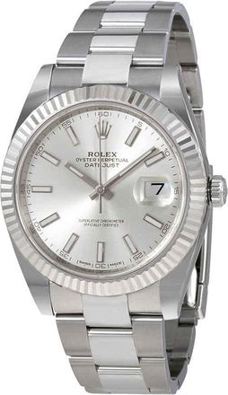 Rolex Datejust Silver Dial Automatic Mens Oyster Watch 126334SSO