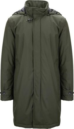 Fay Heren Ritsjas met Drukknoop en Haak - Heren - Parka Jassen - Groen - XL - Leer - Jassen