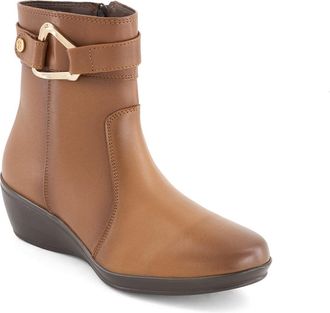 Andrea Womens Leather Booties 90567
