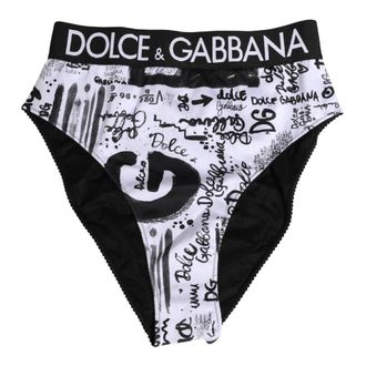 Dolce & Gabbana Bottoms, female, Black, Size: L High Brief Underwear