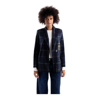 5 Progress Blazer a Quadri Tartan - - Jackets - Donna - Multicolore - M