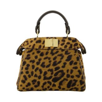 Fendi Nano Peekaboo - female - Fendi - Handbags - Brown - ONE SIZE - Bags