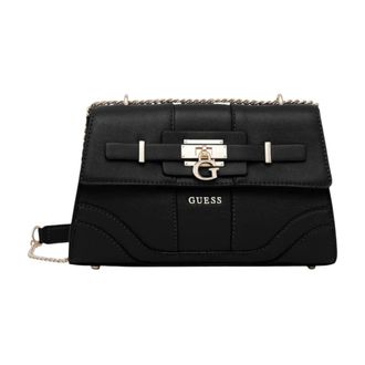 Guess Shoulder Bags, female, Black, Size: ONE SIZE Greyson II Convertible Xbody Flap