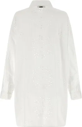 Herno Womens White Cotton Blouse