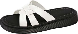 Generic Womens Mules with Footbed, Faux Leather, Orthopaedic Shoes, Platform Slippers, Slides, Summer Comfortable Sandals, Slippers, Pumps, Peep Toe Summer Sh