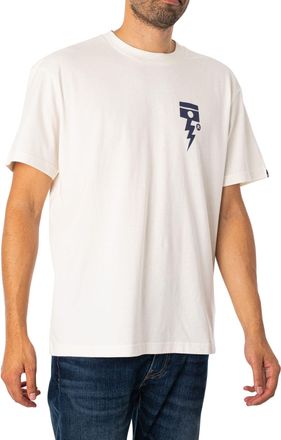 Deus Ex Machina Mens Pisstin T-Shirt, Vintage White, M