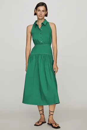 Exquise Tobie Drop-Waist Midi Shirtdress by Exquise