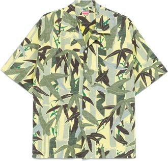 Kenzo Camicia Chiku-Rin Camo - Verde