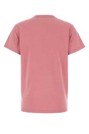 Isabel Marant Womens Pink Cotton Aby T-Shirt Bubblegum-Granita Matiere Principale:coton (1) Bubblegum/granita T-shirts And Polos
