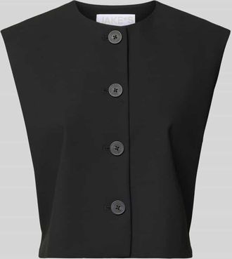 Jake*s Weste mit Kapp&auml;rmeln in Black, Gr&ouml;&szlig;e 46