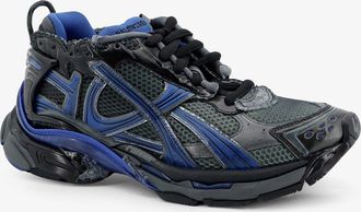 Balenciaga Mens Sneakers Black Mesh Polyurethane-Polyester Trainers Polyurethane/polyester