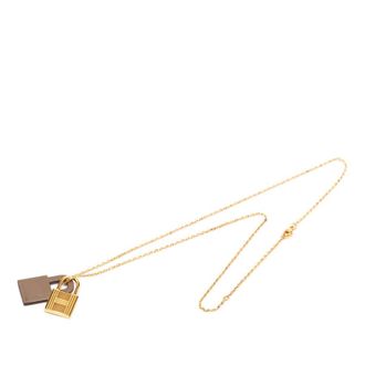 Herm&egrave;s Pre-owned Hermes Gold Plated Swift O Kelly Pendant Necklace Ladies K8T27NINBZS2OD4S