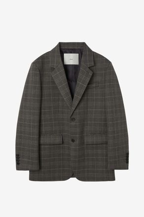 Dunst Blazer mit Karomuster aus Wollmischung