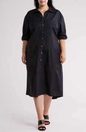 Vince Long Sleeve Fitted Shirtdress in Coastal at Nordstrom Rack, Size 2X