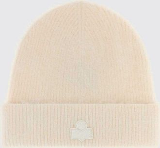 Isabel Marant Berretto in lana di baby alpaca con risvolto e logo