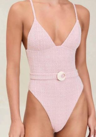 Devon Windsor Catalina Full-Piece Bikini In Rose Cream