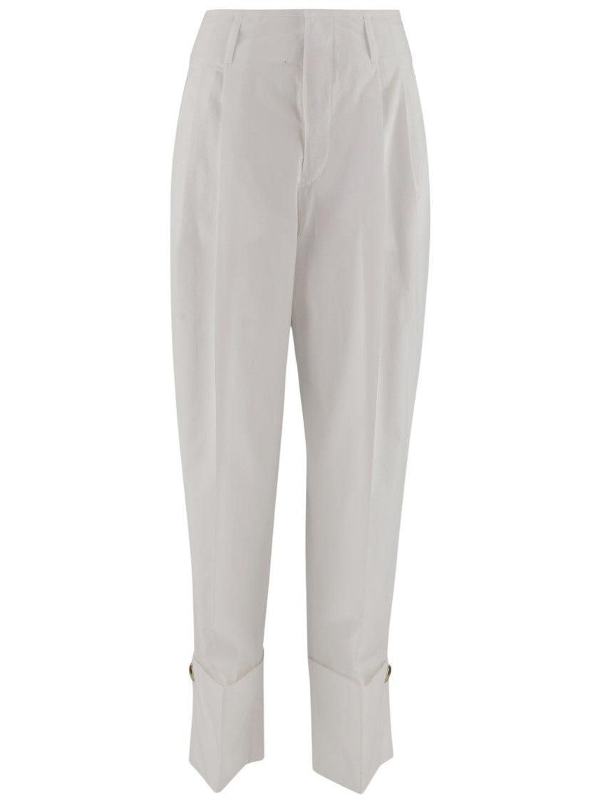 パンツ Darkpark Diana Cotton Pants DARKPARK | TROUSERS | DIANA - TAILORED CUFF POPELINE PANTS