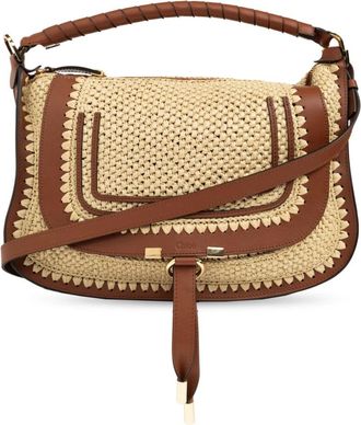 Chlo&eacute; Marcie Handbag - Dames - Handtassen - Beige - ONE Size - Leer - Tassen