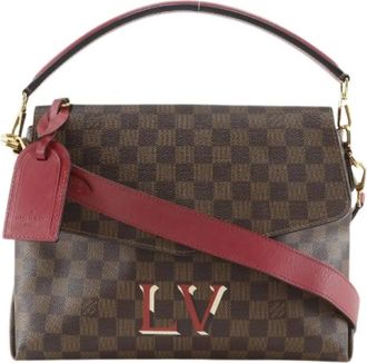 Louis Vuitton Pre-owned Beaubourg Damier Canvas Schoudertas - Dames - Vintage Schoudertas - Bruin - ONE Size - Vintage