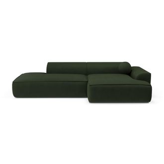 Sia Home Sof&aacute; cama derecho tejido tramado verde oliva 260 cm