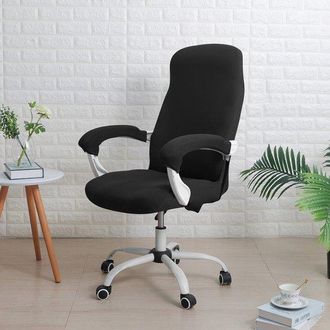 OEM Funda Para Silla De Oficina Con Funda Para Reposabrazos, Funda El&aacute;stica Universal Para Silla De Escritorio, Funda Para Silla De Ordenador, Negro