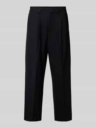 HUGO BOSS Straight Fit Hose aus Schurwoll-Mix Modell TONY in Black, Gr&ouml;&szlig;e 48