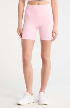 Lord & Taylor Ribbed Shorts in Baby Pink at Nordstrom, Size X-Large