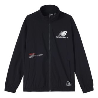 New Balance Casual Cargo Jacket Asia Sizing Black White NAA24031-BK
