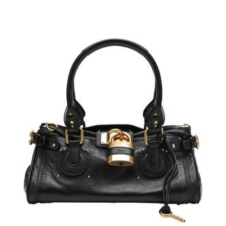 Chlo&eacute; Black Paddington Large Shoulder Bag