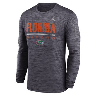 Nike Jordan Mens Florida Sideline Velocity Jordan Brand Dri-FIT College T-Shirt in Black | 0JEQ00AUFN-FG7