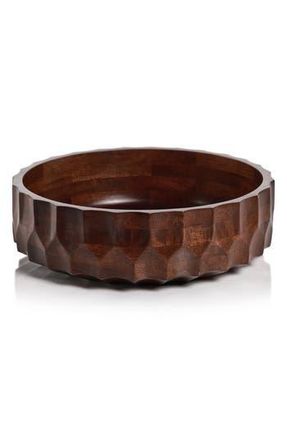 Zodax Carved Mango Wood Bowl in Brown at Nordstrom Rack