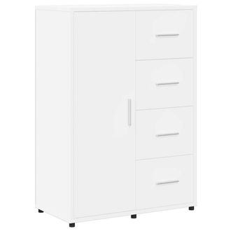 Berkfield Home Sideboard White 60x31x84 cm Engineered Wood | Size: 60 x 31 x 84 cm