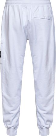Stone Island Mens Cargo Joggers White Organic Cotton Trousers