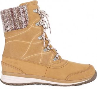 Salomon Womens Hime Mid Ltr Cswp Boots In Beige Ltr/beige Ltr/bordeaux